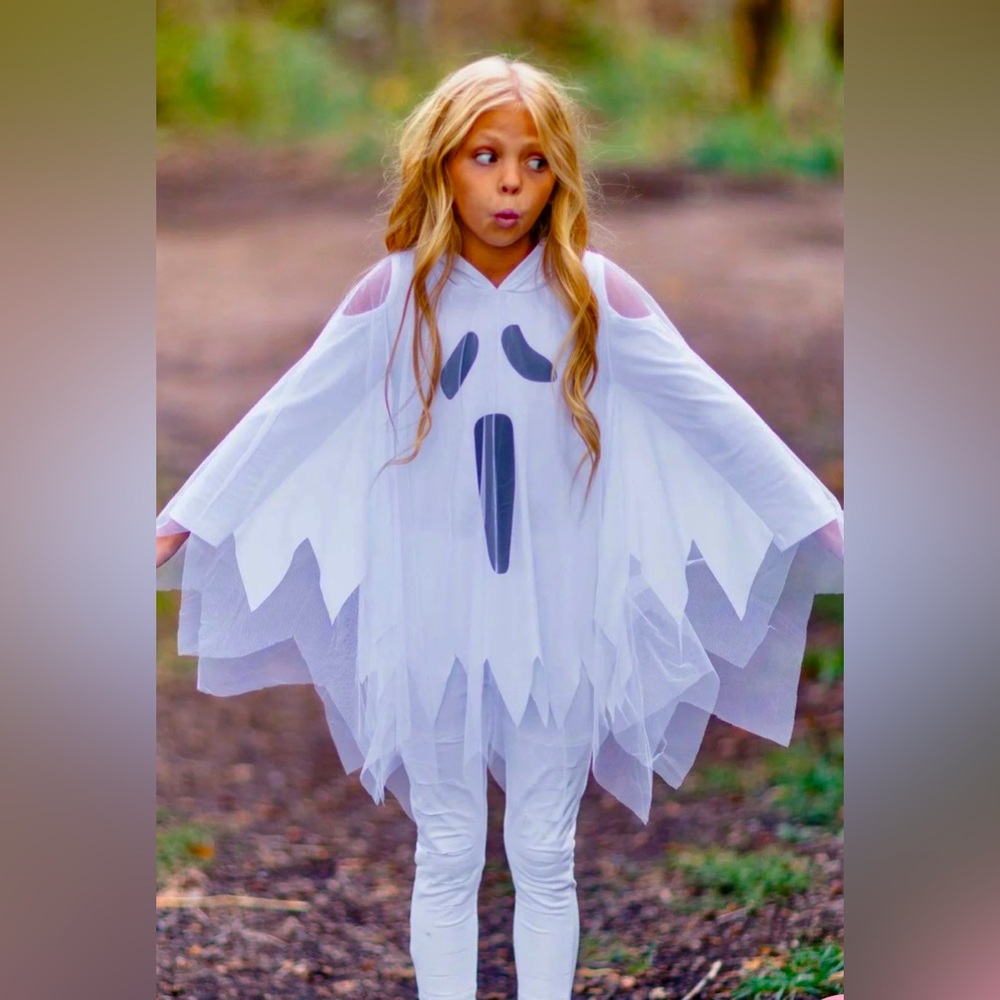 Girls Size Medium 2 Piece Ghost Costume